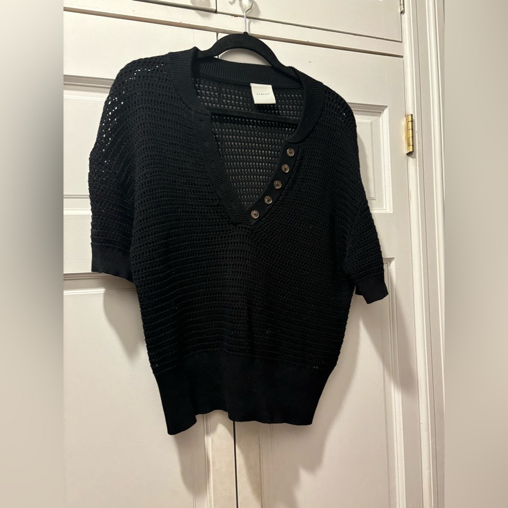 Varley Callie Sheer Knit Top